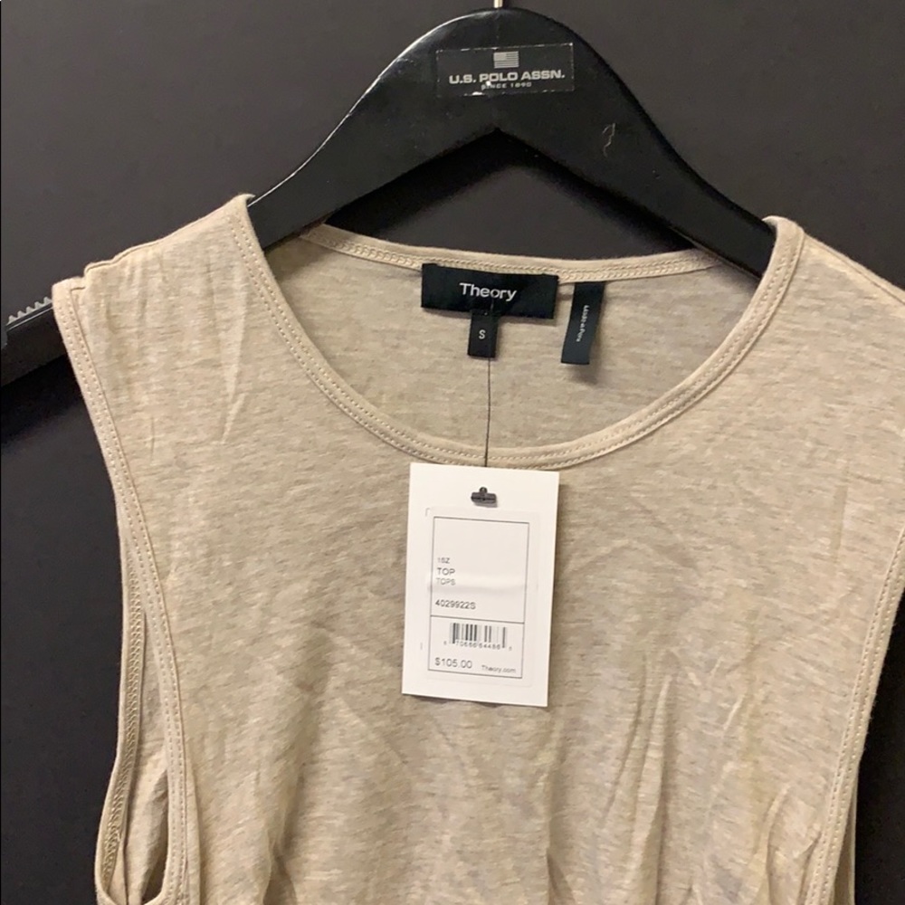 Theory top NWT sleeveless with side detail.